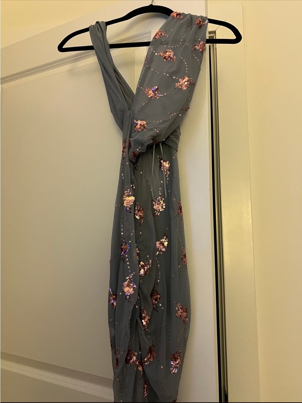 Zara Terez Blue Halter Floral Bodycon Mini Dress - Picture 3 of 3